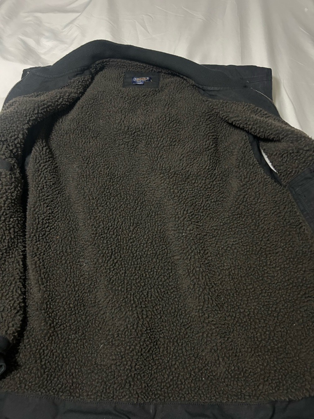 Men’s Smith’s Workwear Sherpa Lined Black Vest Sz 3XB Utility Gorpcore - Picture 7 of 9
